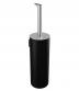 Pressalit Style toiletb�rste t/v�g eller gulv - B�rstet st�l/sort