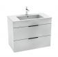 Jika Cube 80 m�belpakke m/keramisk h�ndvask - Hvid