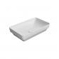GSI Pura 60 fritstende bowlevask - Firkantet - Uden overlb - Mat hvid
