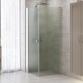 Dansani Match A+A bruseniche - 90x90 cm - Isglas/mat krom