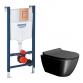 GSI Pura Ardesia 50 toiletpakke inkl. sde m. softclose, cisterne og kobber betjening