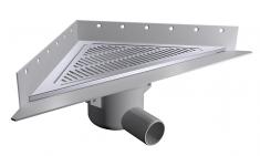 PURUS Corner gulvaflb, sampak 50 mm vandret med vandls