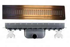 Purus Line RIB aflbspakke 800 mm - vandret - Brstet kobber