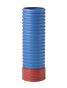 Uponor PP opføringsrør 425x3000mm, BLÅ korrugeret, med muffe