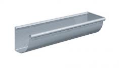 Rheinzink endebund til hjre 333 mm 1/4 rund limningstagrende. CLASSIC walzblank