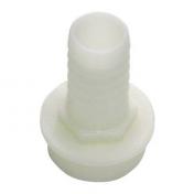 Grundfos 1.1/4" x 25 mm slangenippel, plastik