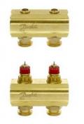 Danfoss FHF gulvarmemanifold til 2 kredse