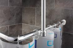 Ridder universal badeforhngsstang - 90 x 90 cm - Krom