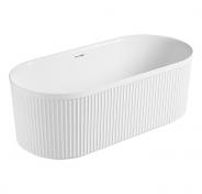 Kriss Queen fritstende badekar - Mat hvid