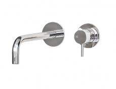 QTOO d line komplet håndvaskarmatur til indbygning - 190 mm - Poleret stål QTOO d line komplet håndvaskarmatur til indbygning - 190 mm - Poleret stål