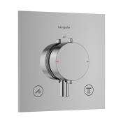 hansgrohe Ecostat Comfort E termostatarmatur til indbygning m/afsprring - 2 udtag - Krom