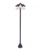 Lutec Tradition Cate udendrs standerlampe m/3 prer - Mat rust