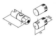 Damixa Plus rep. sæt for brusestang
