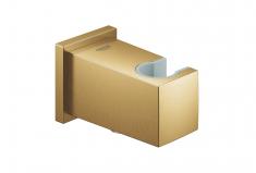 Grohe Cube tilslutningsbjning med bruserholder - Brstet cool sunrise