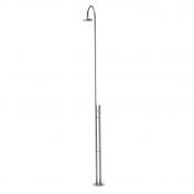 Frostline Duo fritstående udebruser m/selvluk - Rustfrit stål