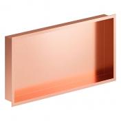 Damixa Zen badeværelseshylde til indbygning - Rektangulær - Børstet kobber