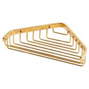 Lavabo Luna hjrnehylde til bad - Messing natur