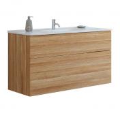 Dansani Luna 121 m�bels�t m/Kantate vask, h�j skuffe og indretning - Varm eg