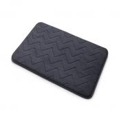 Hefe Mousse bademåtte i memory foam 50 x 80 cm - Antracit Hefe Mousse bademåtte i memory foam 50 x 80 cm - Antracit