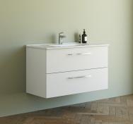 Dansani Mido+ 100 møbelsæt m/Kantate vask - Mat hvid