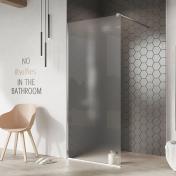 Strømberg Font Walk-in fast brusevæg - 70 cm - Frostet glas Strømberg Font Walk-in fast brusevæg - 70 cm - Frostet glas