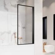 Strømberg Noma 70 Frame badekarsvæg - Højre - Mat sort