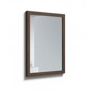 Strømberg Rustic spejl m/ramme i massiv eg 60 x 80 - Mørk