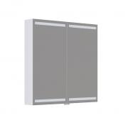 Dansani Level spejlskab 80 m/LED og lysstyring - Hvid mat