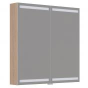 Dansani Level spejlskab 80 m/LED og lysstyring - Lys eg