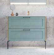 Dansani Luna Classic 100 mbelst m/Minore vask og rammefront - Natur eg/valgfri farve