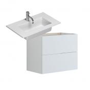 Dansani Luna Urban 60 mini møbelsæt m/Mini Minore vask og skuffer - Hvid mat