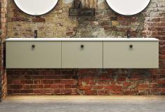 Dansani Luna Urban 220 møbelsæt m/Minore dobbeltvask og skuffer - Valgfri farve