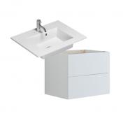 Dansani Luna Urban 60 møbelsæt m/Minore vask og skuffer - Hvid mat