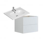 Dansani Luna Urban 60 møbelsæt m/Kantate vask og skuffer - Hvid mat