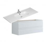 Dansani Luna Urban 120 møbelsæt m/Kantate vask og integrerede greb - Hvid mat