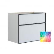 Dansani Luna Urban vaskeskab 80x64 m/skuffer - Valgfri farve/sort ramme