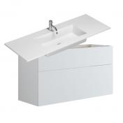 Dansani Luna Urban 120 møbelsæt m/Minore vask og skuffer - Høj - Hvid mat