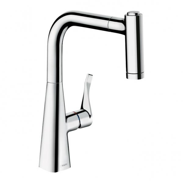Hansgrohe Metris M71 220 køkkenarmatur m/udtræksbruser - Krom