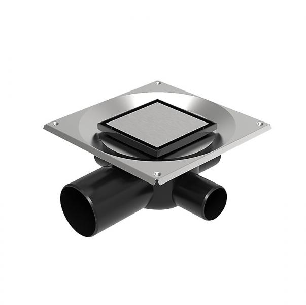 Unidrain kvadrat highline custom sampak Ø75 mm t/ 10x10 cm klinke Unidrain kvadrat highline custom sampak Ø75 mm t/ 10x10 cm klinke