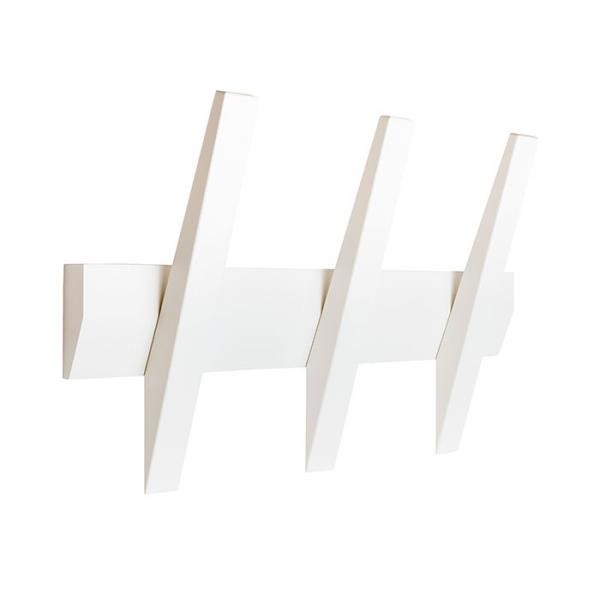 Hoigaard Tangent-3 knagerække - Hvid/hvid Hoigaard Tangent-3 knagerække - Hvid/hvid