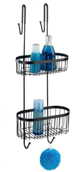 Wenko Revigo dobbelt brusehylde til glasvæg - Sort Wenko Revigo dobbelt brusehylde til glasvæg - Sort