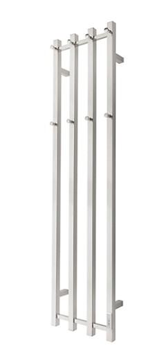 TVS Eldo 4 Square håndklædetørrer m/timer - 35x140 cm - Poleret rustfri stål TVS Eldo 4 Square håndklædetørrer m/timer - 35x140 cm - Poleret rustfri stål