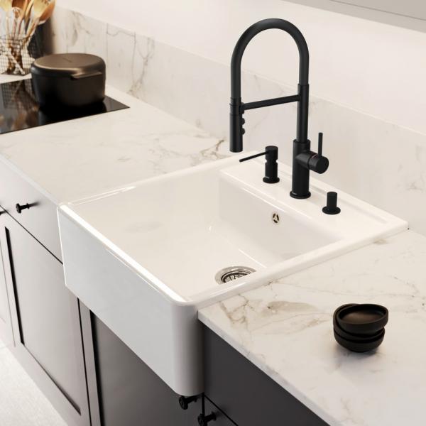 Blanco Panor 60 køkkenvask i porcelæn - Krystalhvid Blanco Panor 60 køkkenvask i porcelæn - Krystalhvid