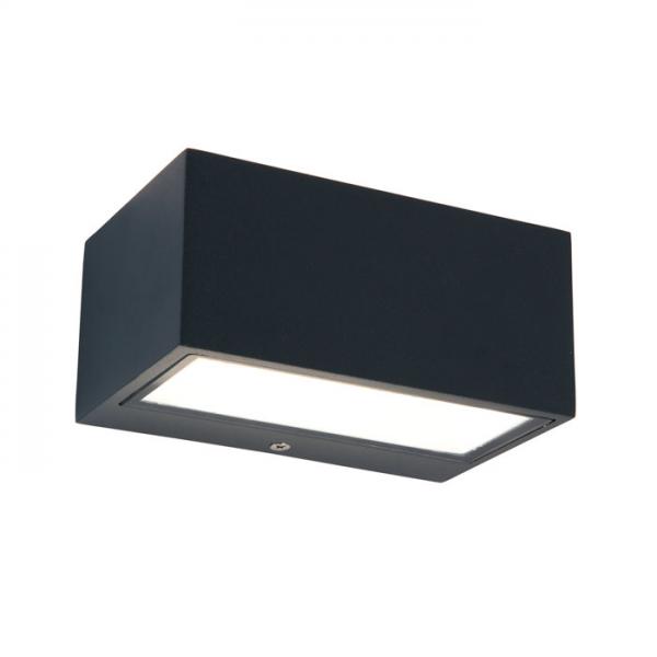 Lutec Architectural Gemini udendørslampe 14 x 6,5 cm - Mørk grå Lutec Architectural Gemini udendørslampe 14 x 6,5 cm - Mørk grå