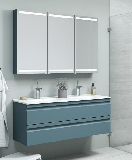 Dansani Luna Urban 120 møbelsæt m/Kantate dobbeltvask og skuffer - Valgfri farve