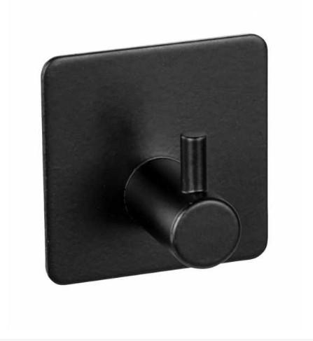 Wenko Ureo selvklæbende kroge - 2 stk - Mat sort Wenko Ureo selvklæbende kroge - 2 stk - Mat sort