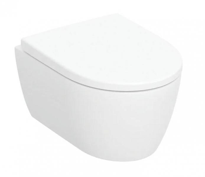 Geberit iCon kompakt væghængt toilet inkl. sæde - Mat hvid Geberit iCon kompakt væghængt toilet inkl. sæde - Mat hvid