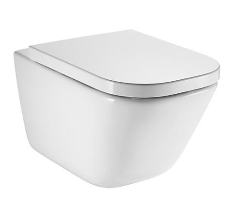 Laufen Roca Gap v&aelig;gh&aelig;ngt toilet m/rimless og s&aelig;de m/softclose