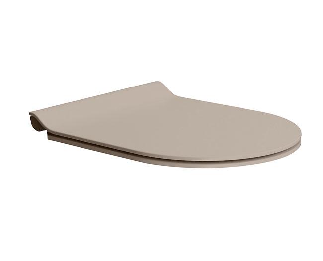 GSI Pura toiletsæde m/softclose og quickrelease - Tortora GSI Pura toiletsæde m/softclose og quickrelease - Tortora