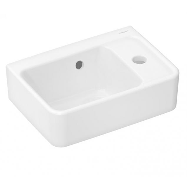 hansgrohe Xanuia Q 36 håndvask t/væg - Hanehul til højre hansgrohe Xanuia Q 36 håndvask t/væg - Hanehul til højre